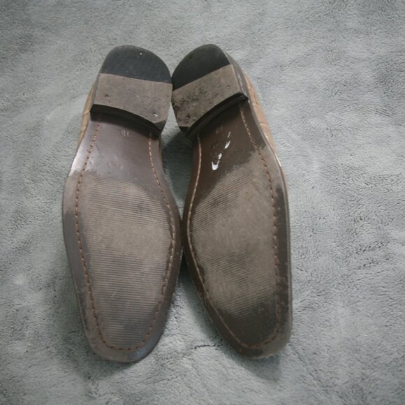 Georgio Brutini Men's Vintage Loafer Shoes, Size 13, Tan/Cream - Picture 3 of 4